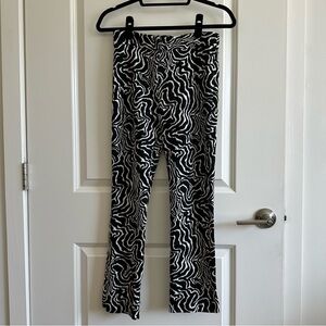 Zara straight jacquard pants